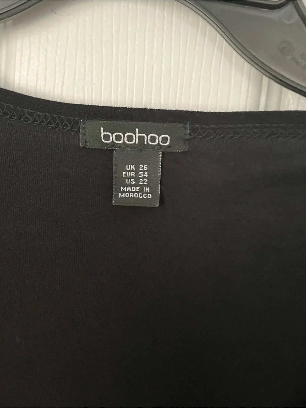Boohoo Black Buttoned Peplum Top